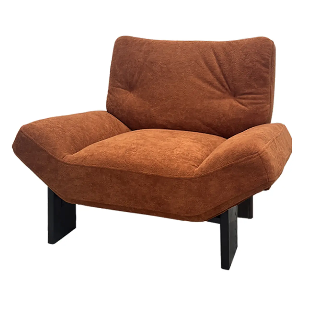 Modern High Back Chenille Accent Chair Living Room