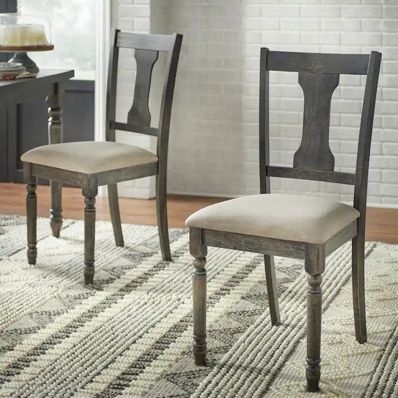 Simple Living 5-piece Burntwood Dining Set