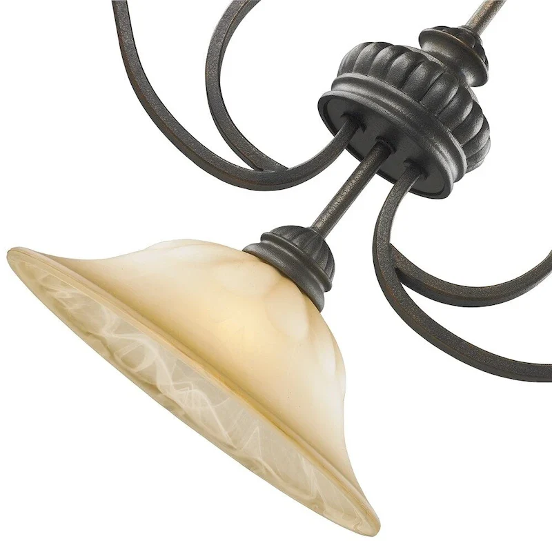 Golden Lighting Mayfair 3-Light Linear Pendant