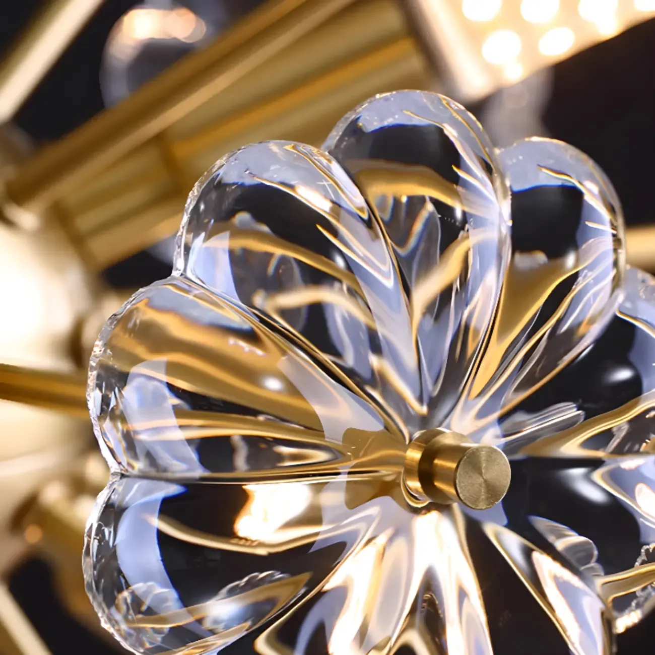 Modern Crystal Globe Chandelier with Ambient Light