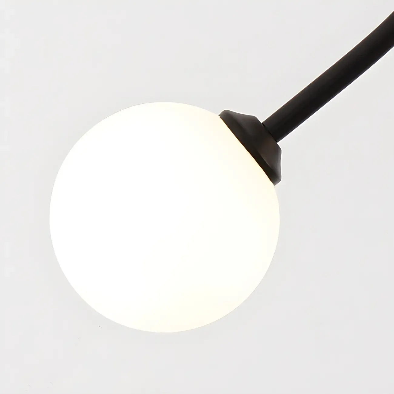 Hallway Dual Globe Glass Semi Flush Ceiling Light