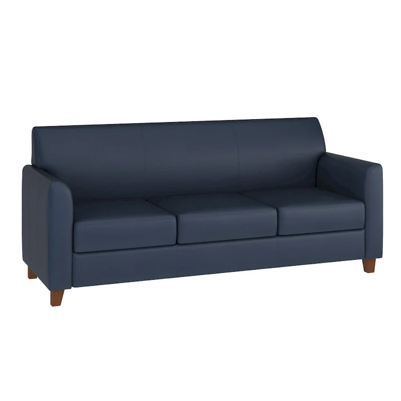 LeatherSoft Sofa with Clean Line Stitched Frame - 70W x 29D x 32.25H
