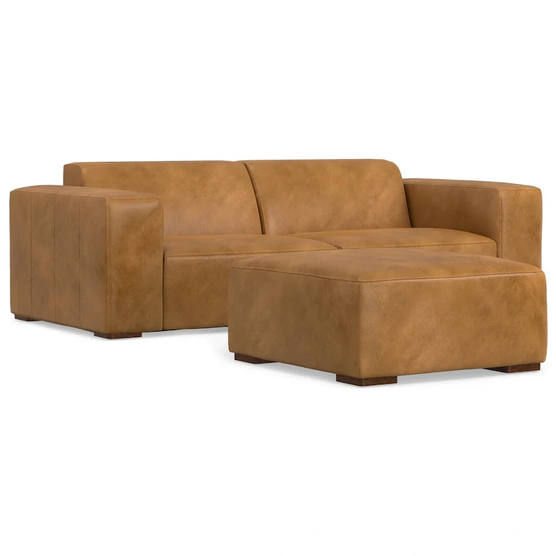 WYNDENHALL Biggs 2-Seater Modular Sofa and Ottoman Set