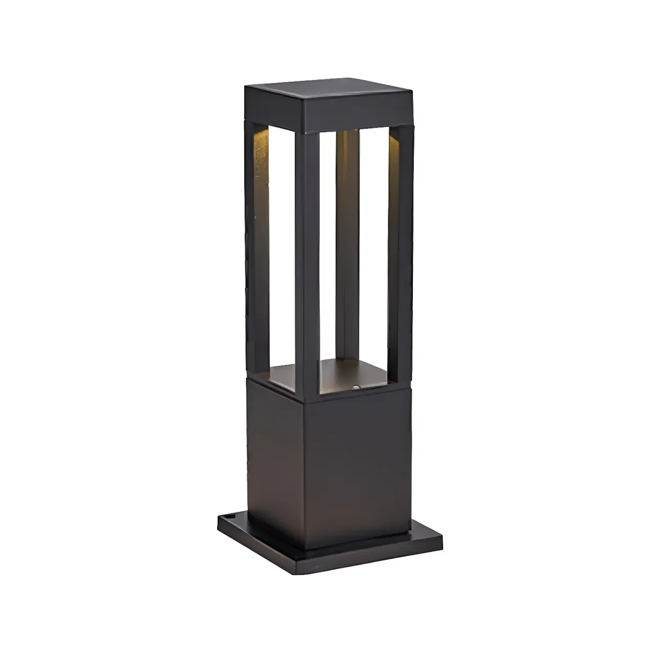 Wired Geometric Simple Metal Post Cap Light