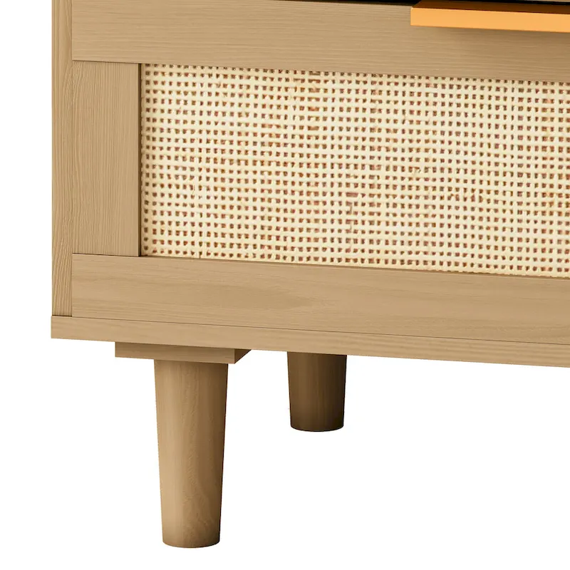 6 drawers Rattan dresser Rattan Drawer, Bedroom,Living Room