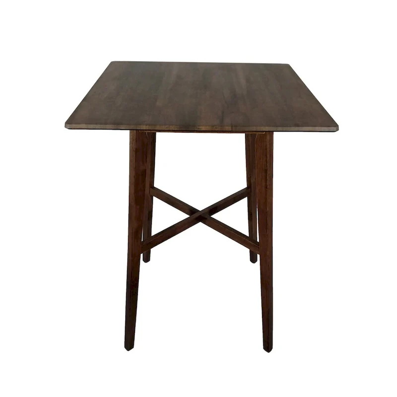 Modern Bar Height 42 Dining Table, Rubberwood Legs and Laminate Table Top