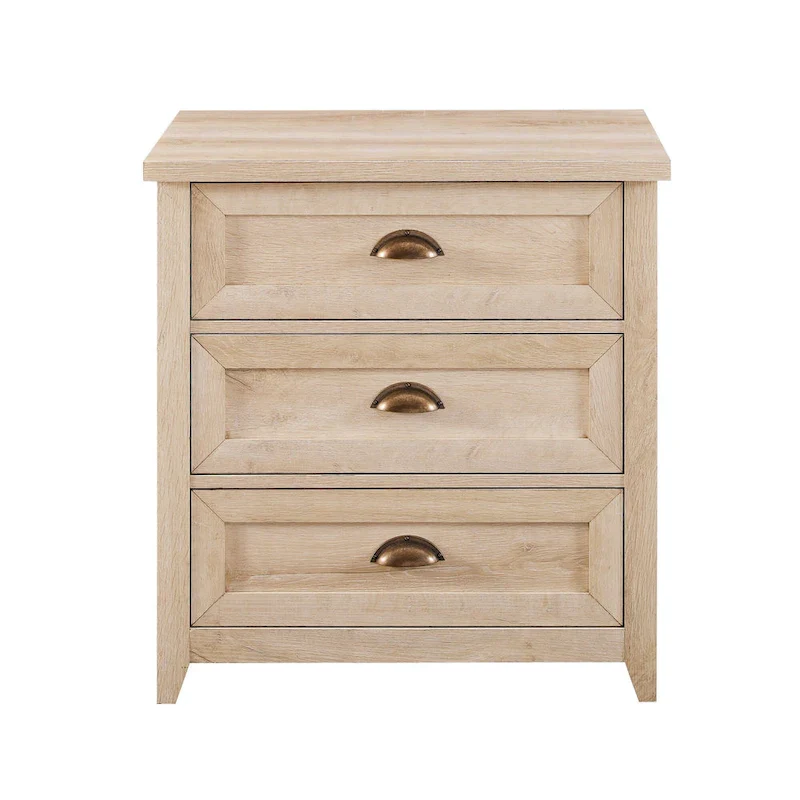Middlebrook Designs 3 Drawer Farmhouse Nightstand