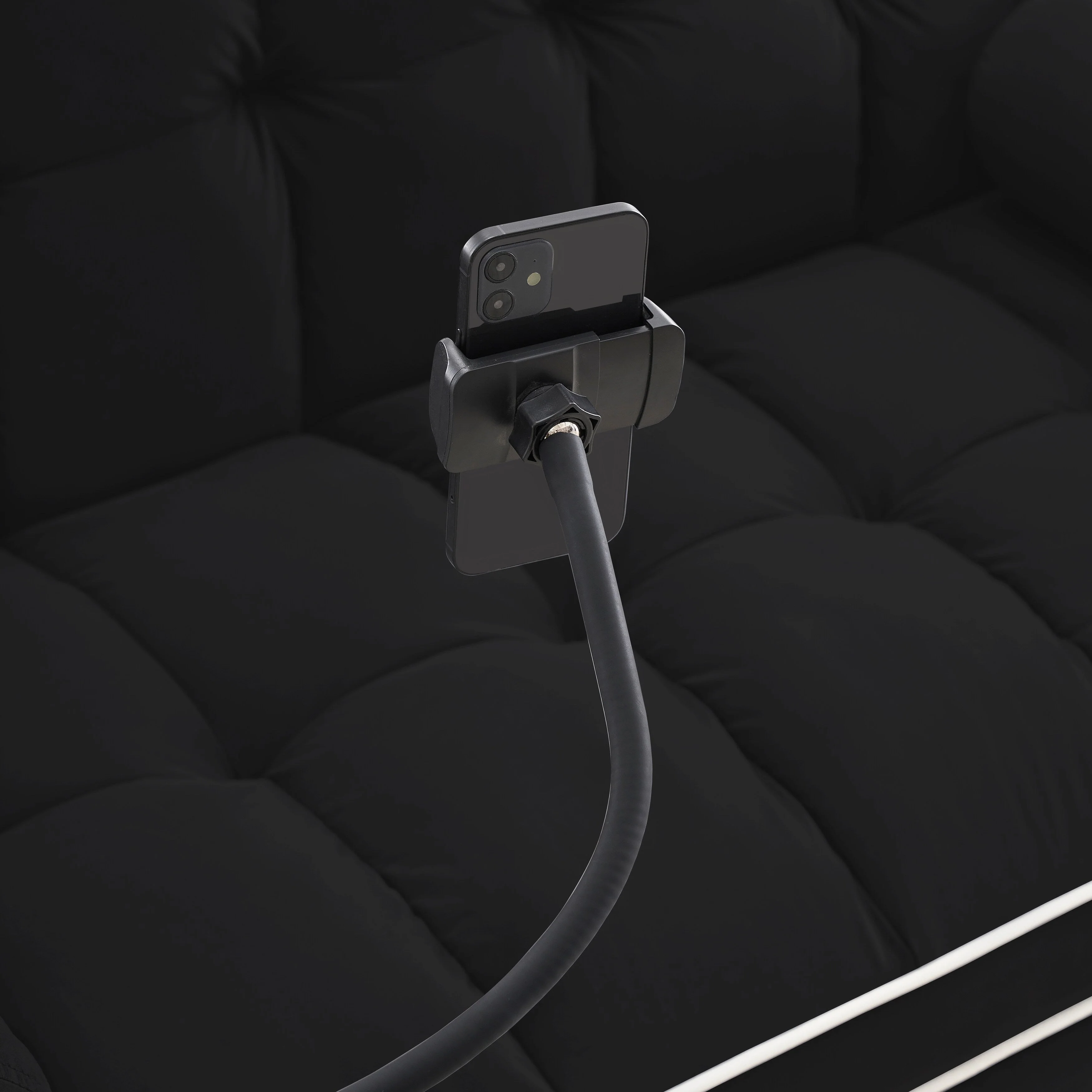 Velvet Convertible 55'' 2-Seater Sleeper Sofa with Pull-Out Bed, Adjustable Recline, Side Pockets, and Phone Holder