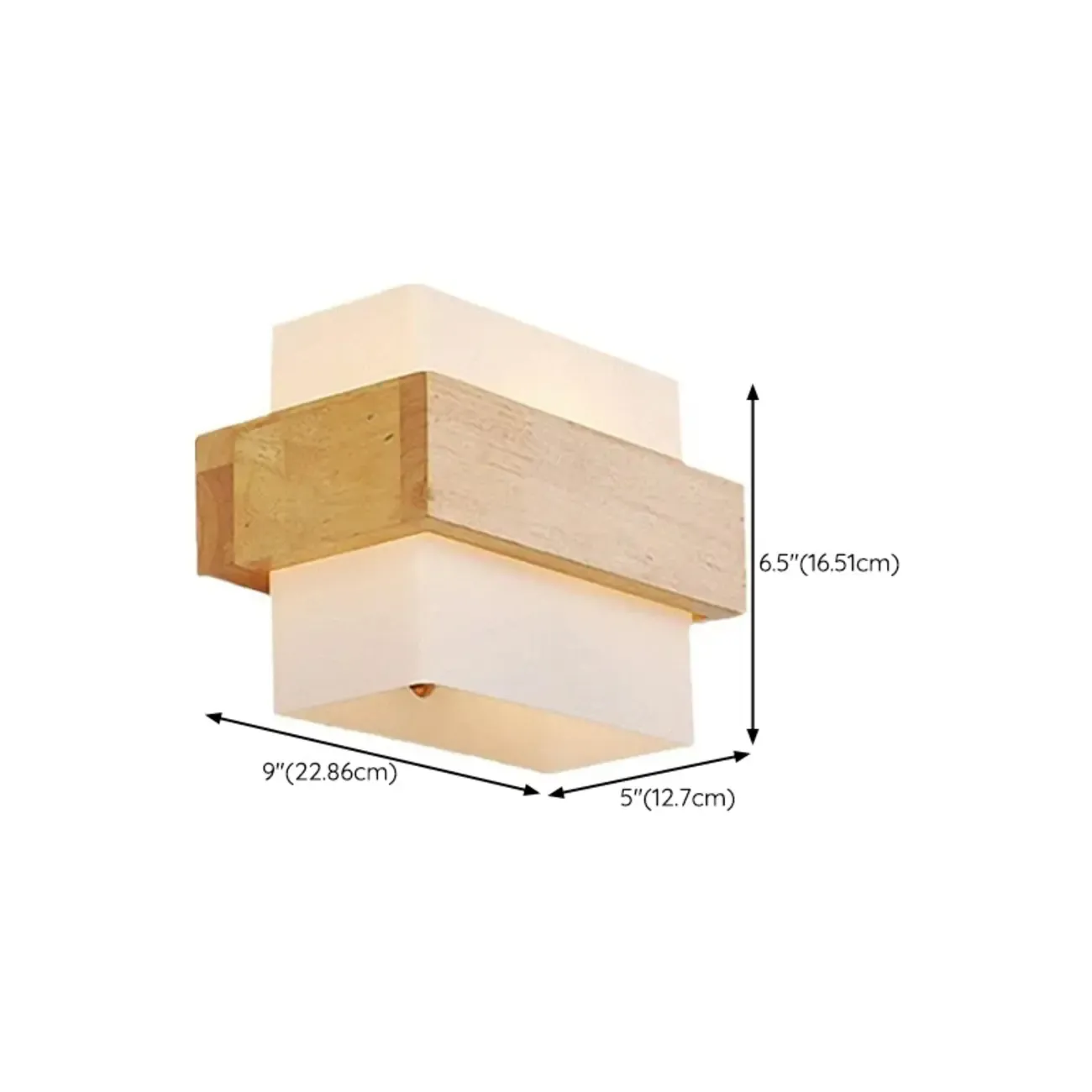 Modern Rectangular LED Wall Sconce  with Up and Down Light