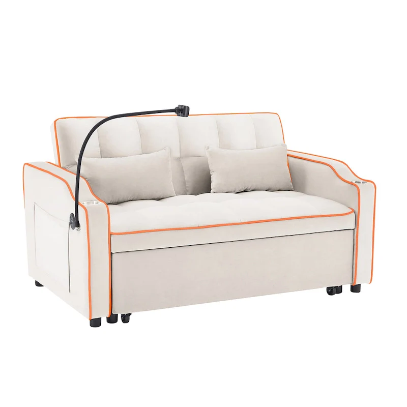 Modern sofa sofa sofa velvet pull-out bed