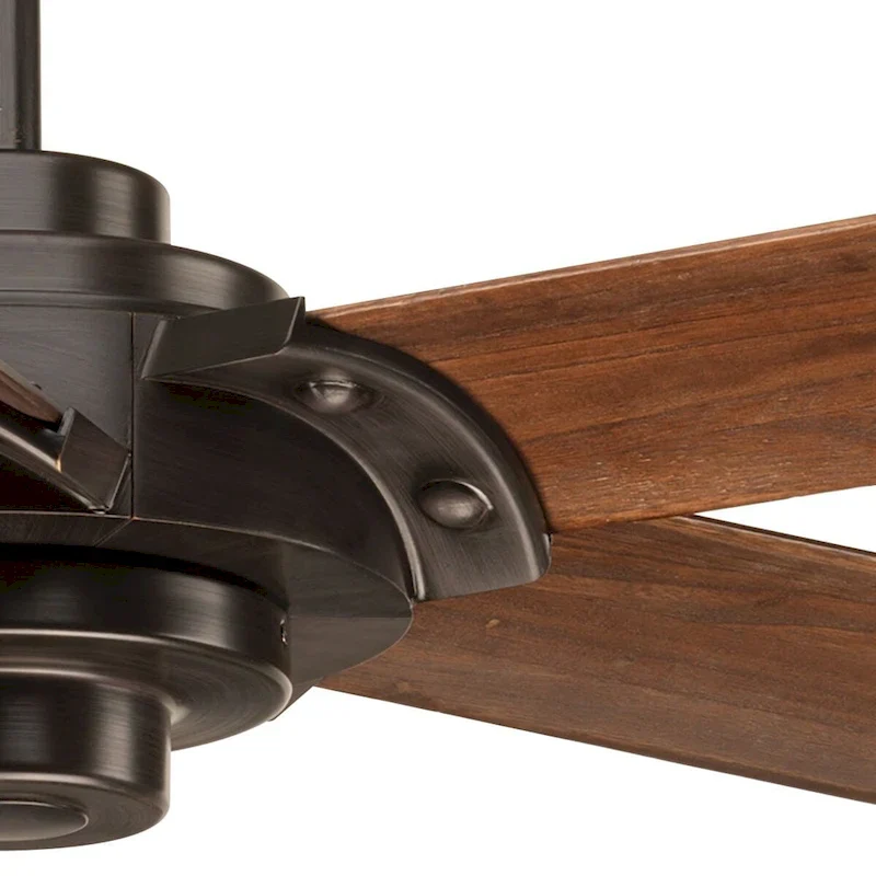 Ellwood Collection 68  Carved Wood Blade Ceiling Fan - 68 in x 68 in x 15.7 in
