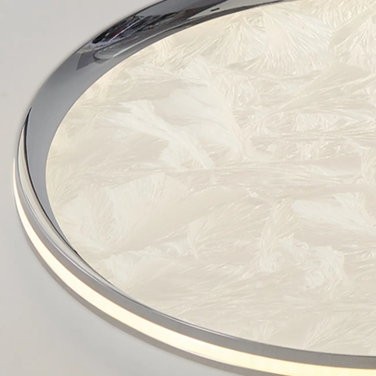 Modern Circular Flush Mount Ceiling Light with Acrylic Shade