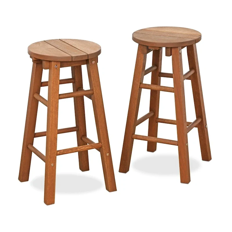Ormond Outdoor Hardwood Promo Arch Bar Stool, Set of 2 by Havenside Home