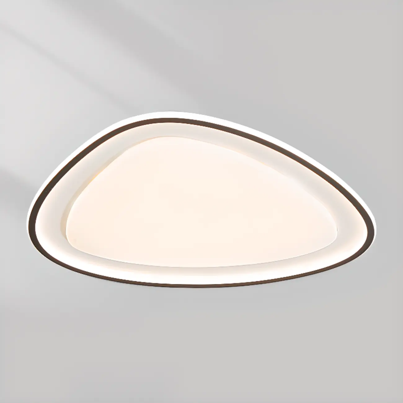 Modern Black-White Flush Ceiling Light with 3 Gear Dimming