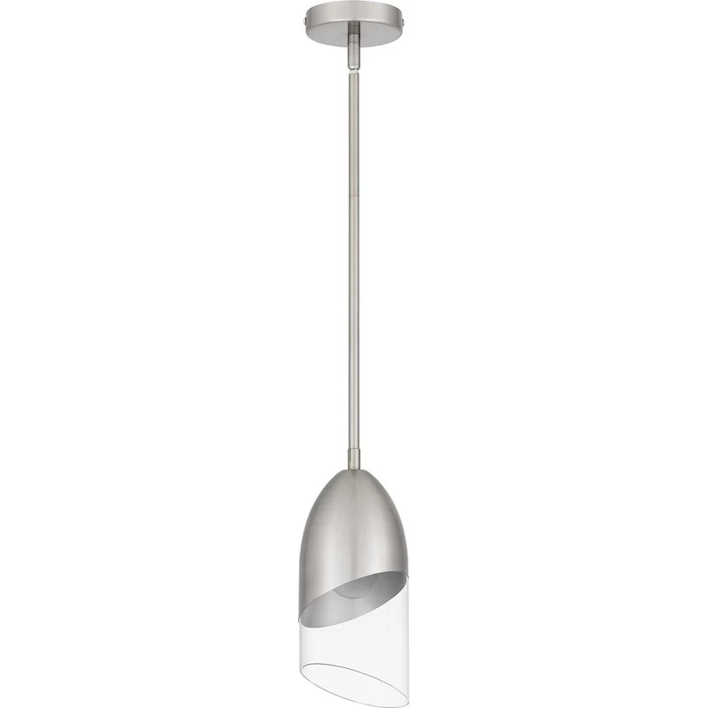 Haynes 1-Light Brushed Nickel Mini Pendant Light