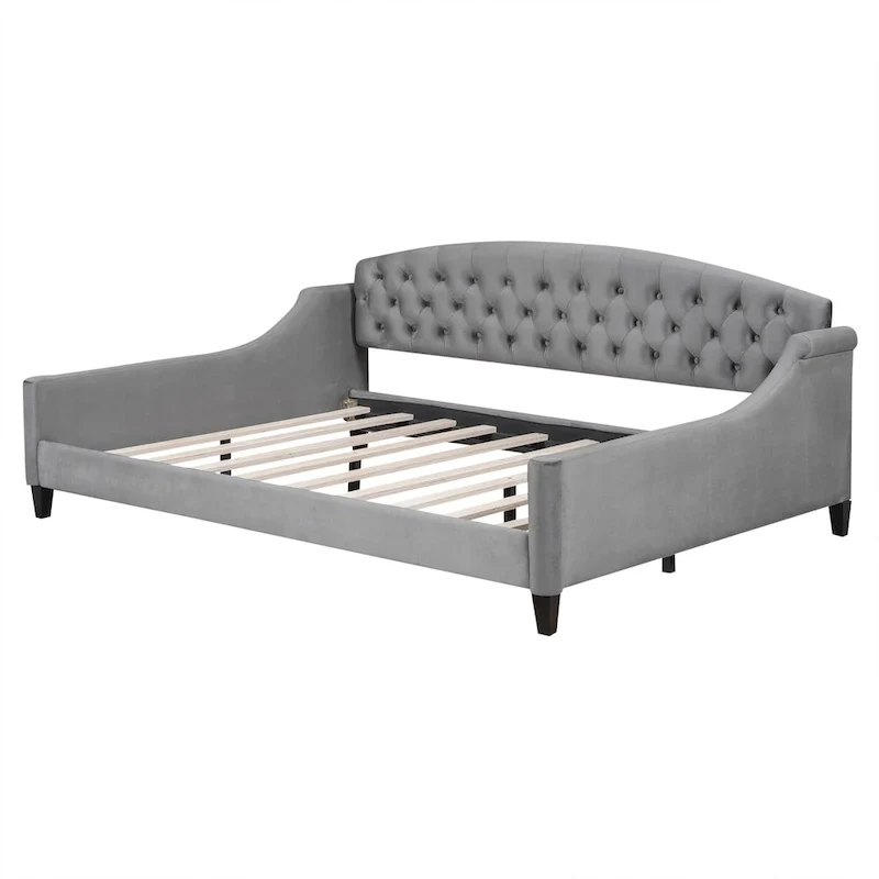 Modern Luxury Tufted Button Daybed, Full