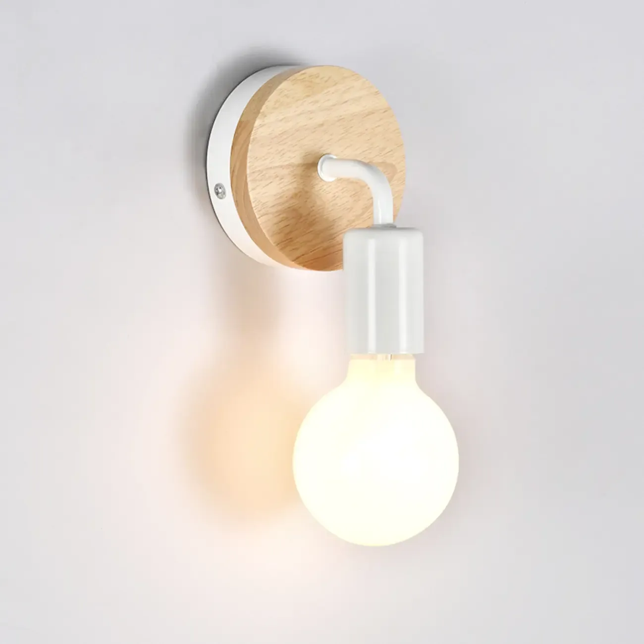 Modern LED Bathroom Vanity Light Wooden Wall Fixture