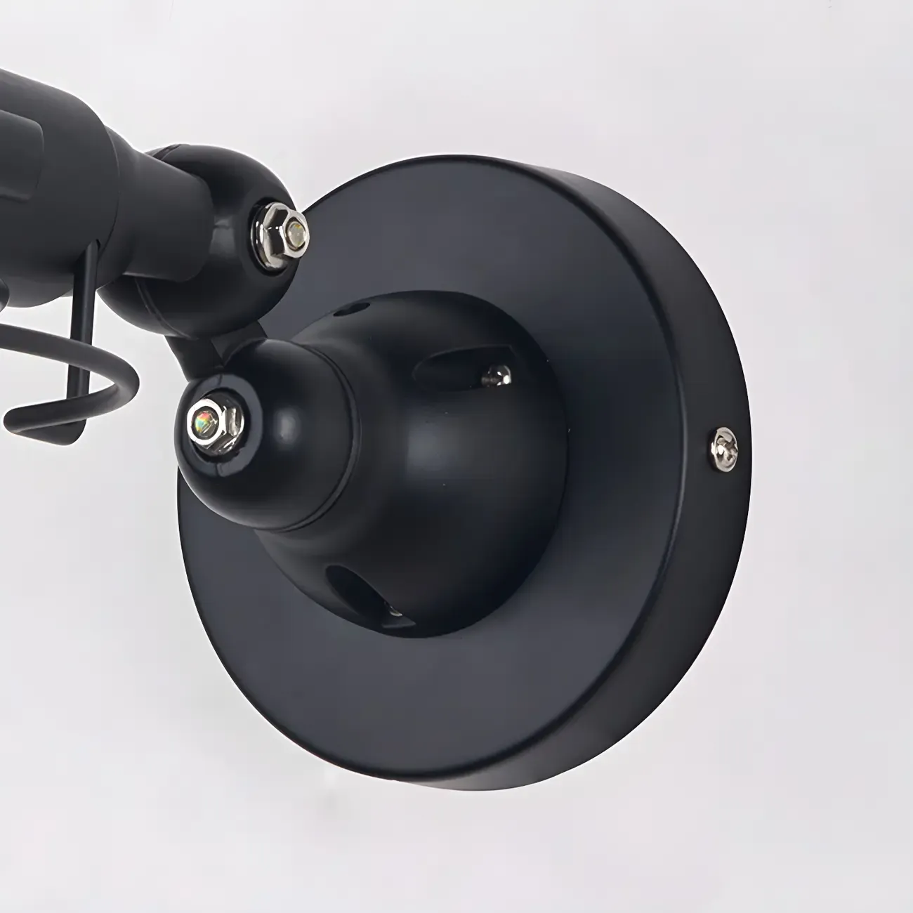 Industrial Black Dome 12“ Adjustable Arm Wall Sconce