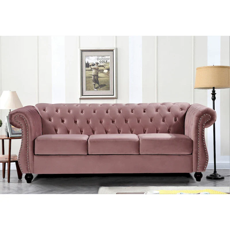 Antoinette Chesterfield 2-Piece Set- Sofa & Loveseat