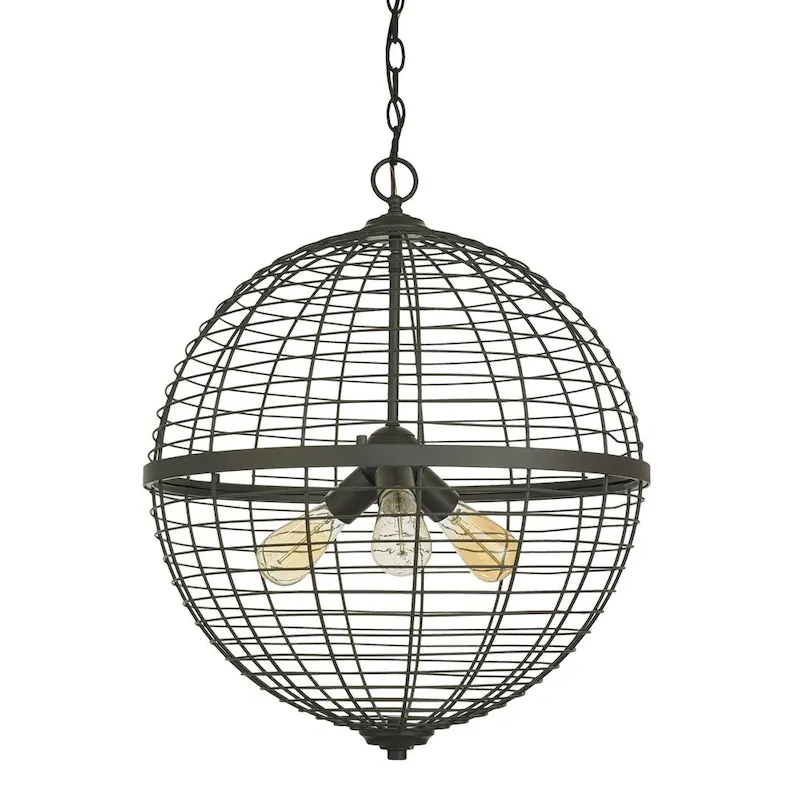 Caesar Oil Rubbed Bronze 3-Light Foyer Pendant