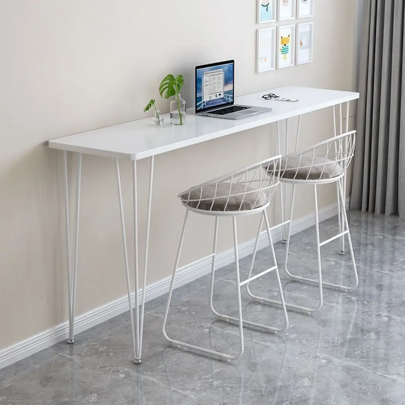 Modish Wooden Counter Height Bar Tables