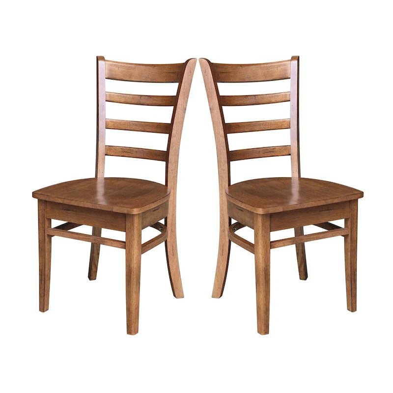 International Concepts Set of Two Emily Side Chairs