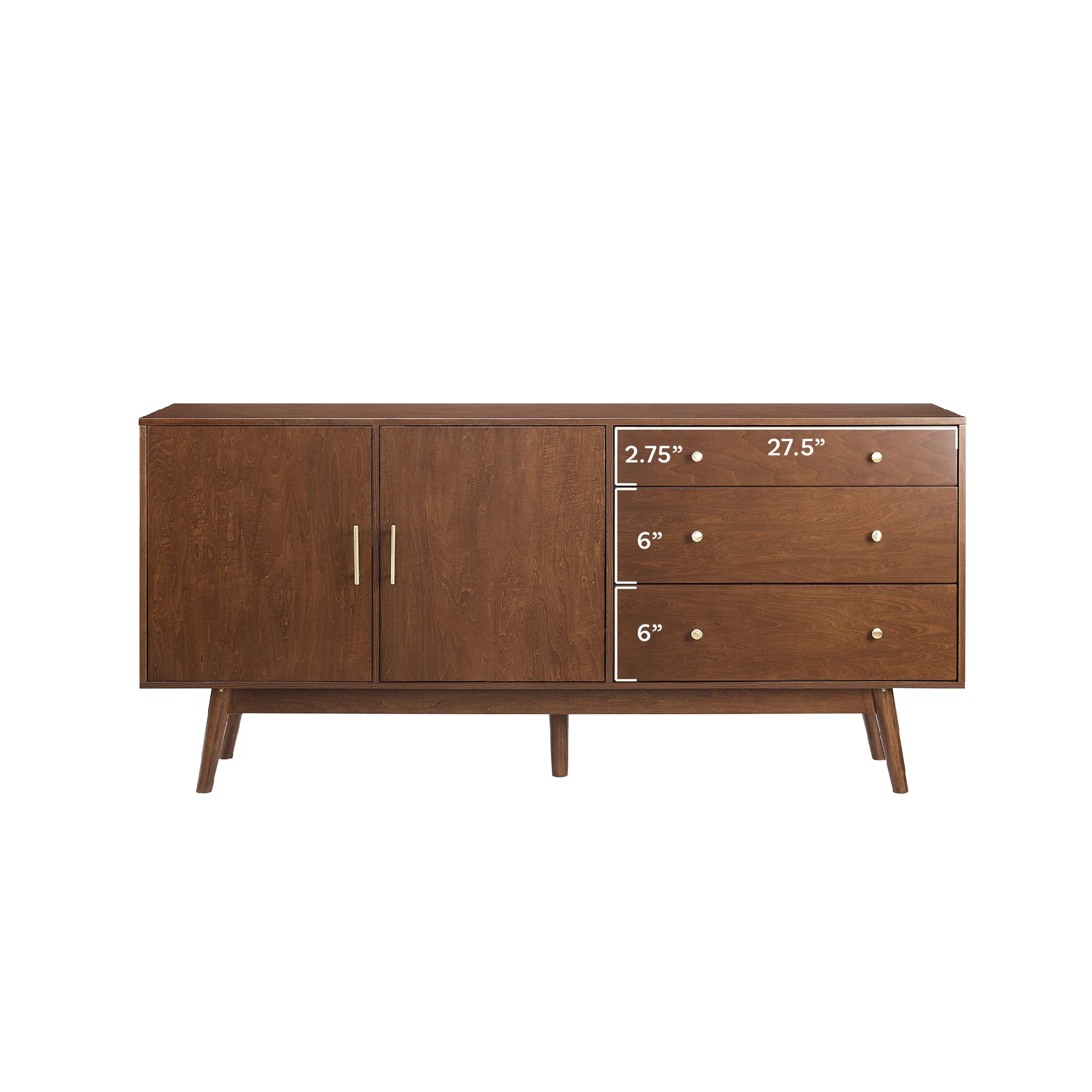 Mid-Century 70 Modern Console Buffet Sideboard