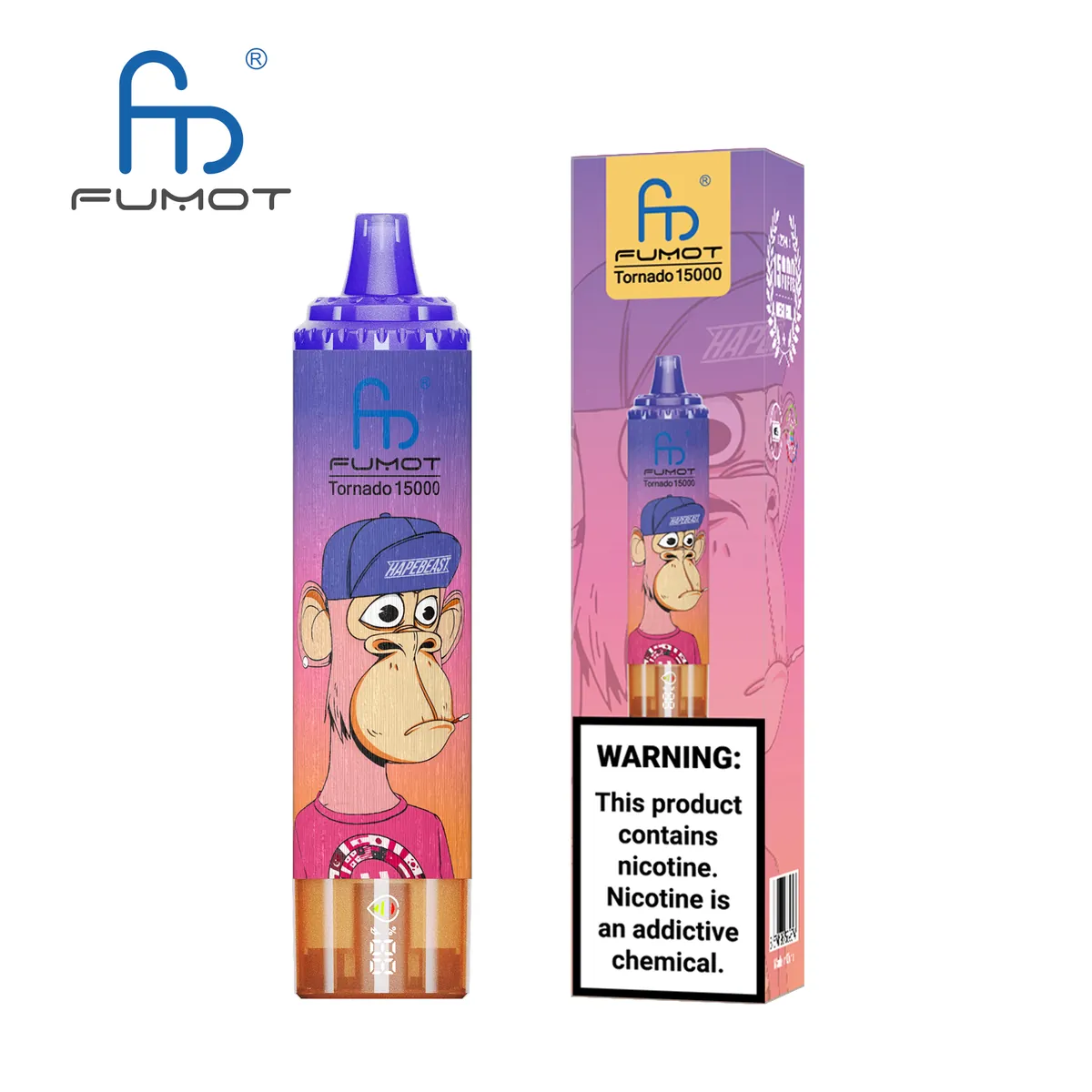 Fumot Tornado 15000 Blueberry Cherry Cranberry – Einweg-Vape mit Einzelverpackung