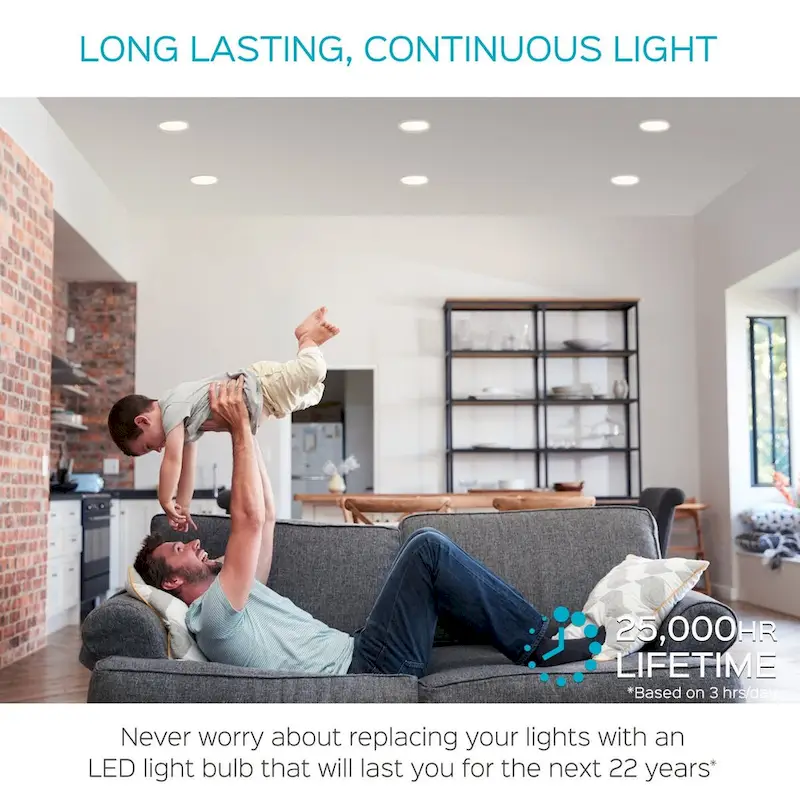 Luxrite BR40 LED Light Bulbs,14W= 85W Dimmable, 1100 Lumen, LED Flood Light Bulb, 14W, E26 Medium Base (12 Pack)