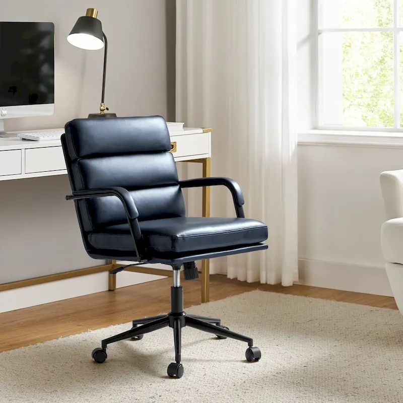 Modern Task Faux Leather Chair with Tilt Lock and Center Tilt by