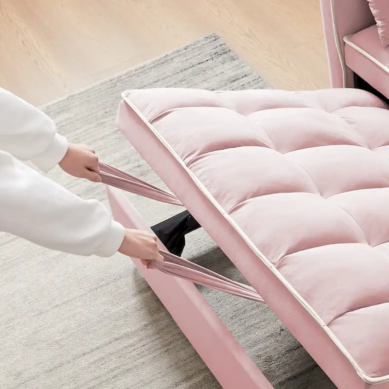 Modern sofa sofa sofa velvet pull-out bed