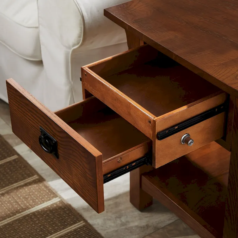 Leick Home Mission Impeccable End Table with Drawer