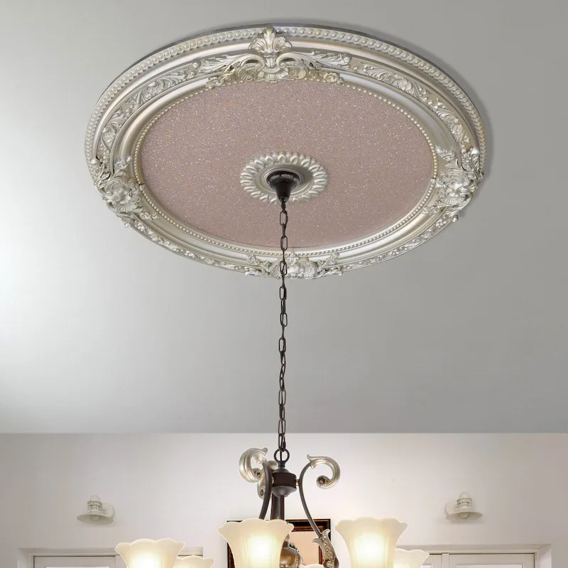 Blanco Round Chandelier Ceiling Medallion 36in