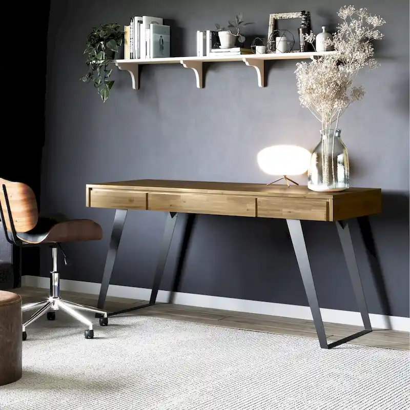 WYNDENHALL Mitchell Modern Industrial 54 inch Wide Desk