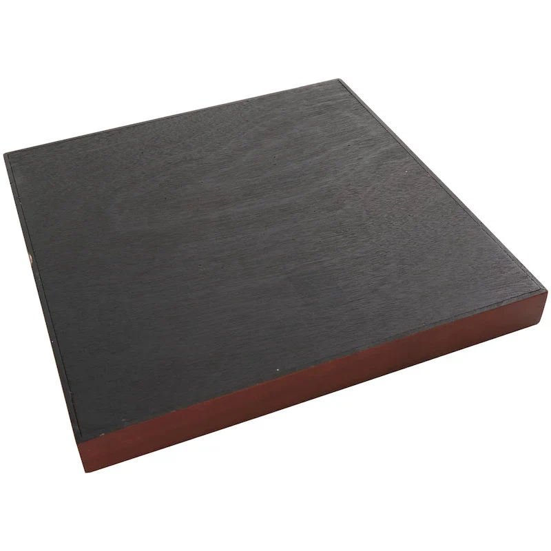 Brown Wood Tic Tac Toe Game Set with Gold X and O Pieces