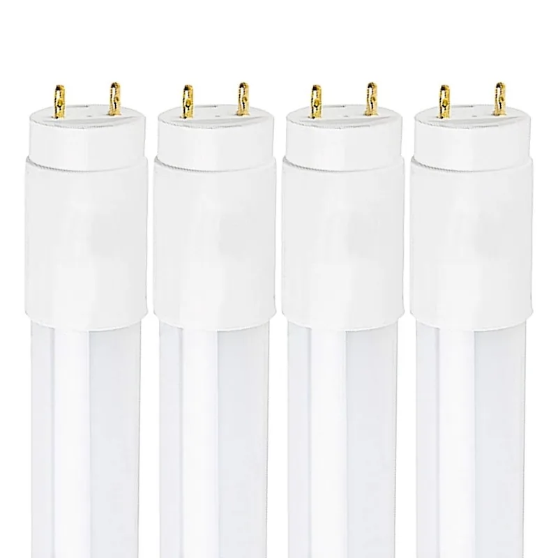 Luxrite 4FT LED Tube Light, T8, 18W (32W Equivalent), 2000 Lumens, Direct or Ballast Bypass, DLC and ETL Listed (4 Pack)