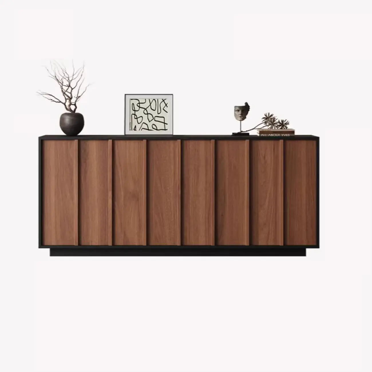 Modern Wood Buffet with Alterable Shelves