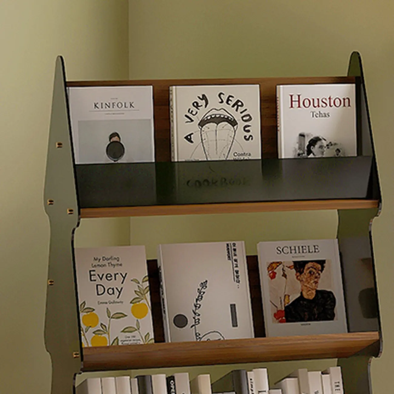 Wood Tree-shaped Vertical Open Back Display Bookcase