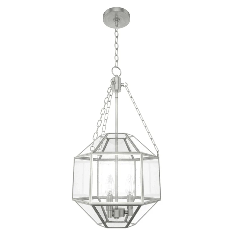 Hunter 15  Indria 3-Light Pendant - Dining Room, Island, Entry - Industrial, Transitional, Geometric