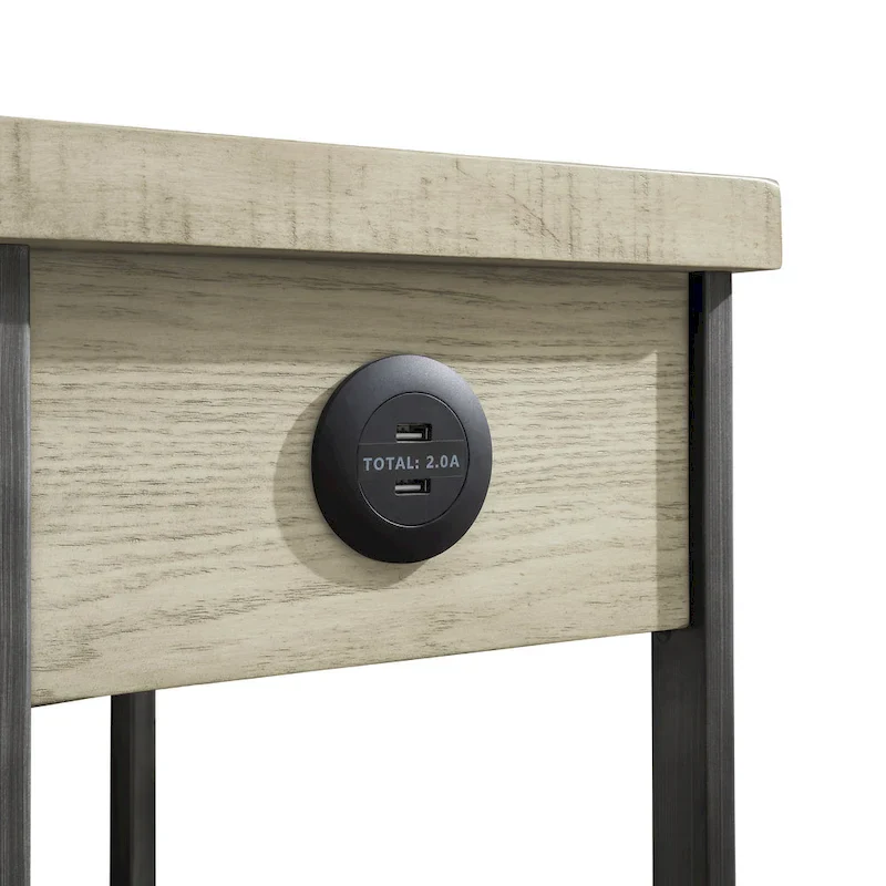Mingard Rustic 20-inch Wood 1-Shelf and 1-Drawer Side Table by Furniture of America