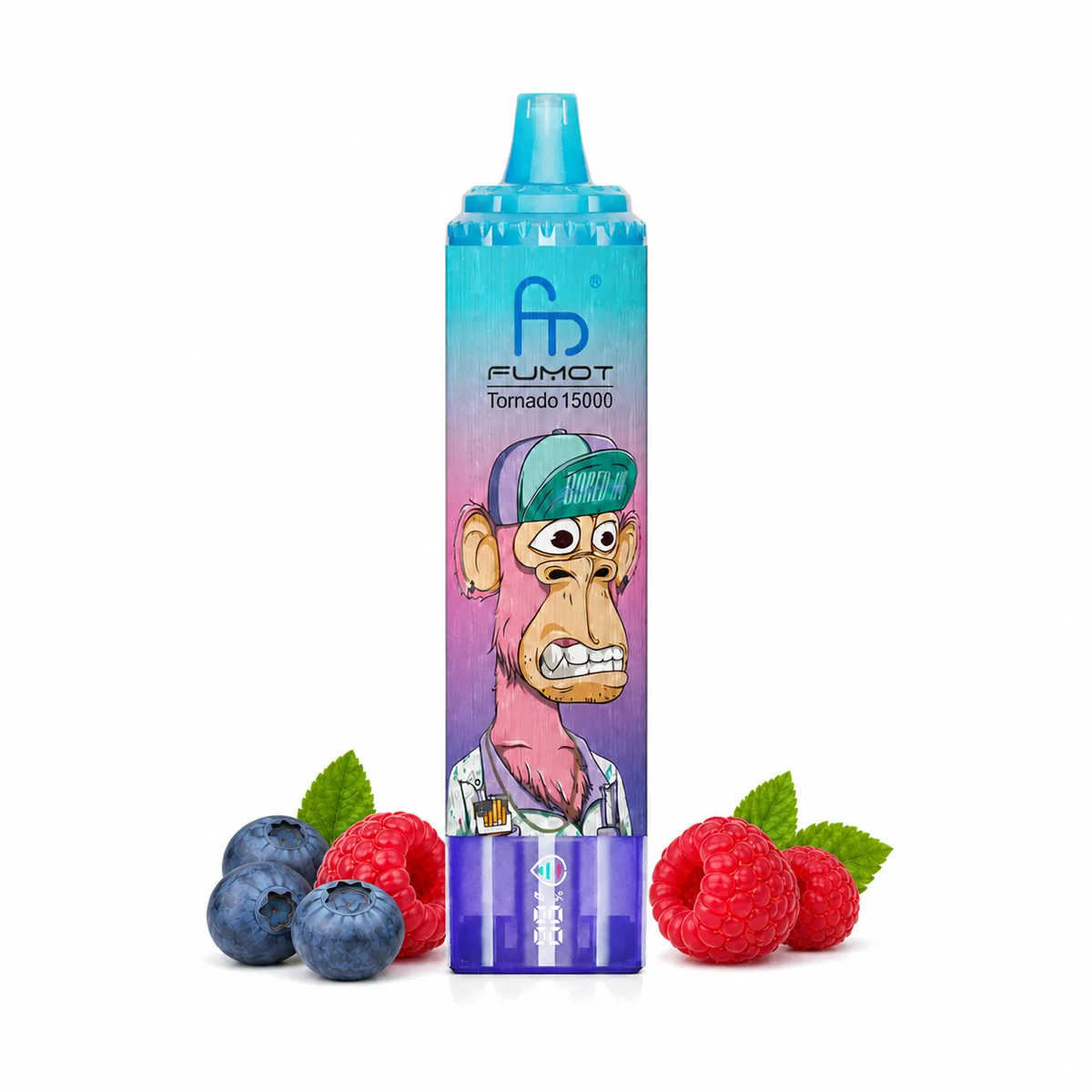 Fumot Tornado 15000 Blueberry Raspberry – Einweg-Vape, Produktansicht