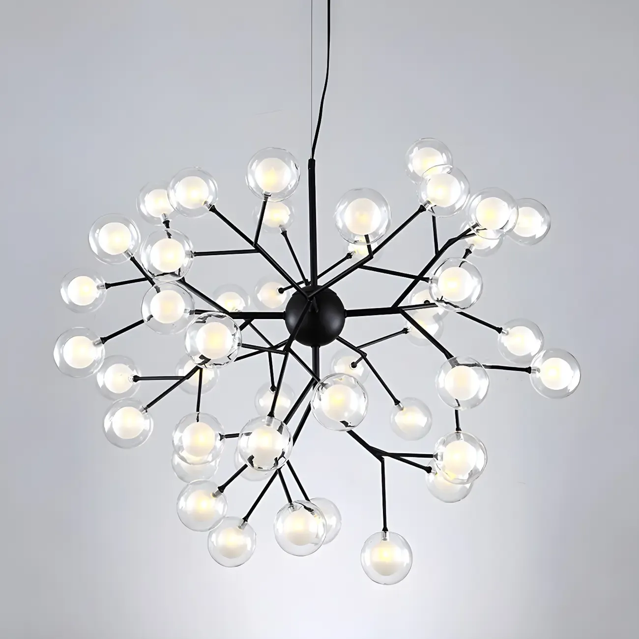 Adjustable Modern Globe Glass Sputnik Chandelier