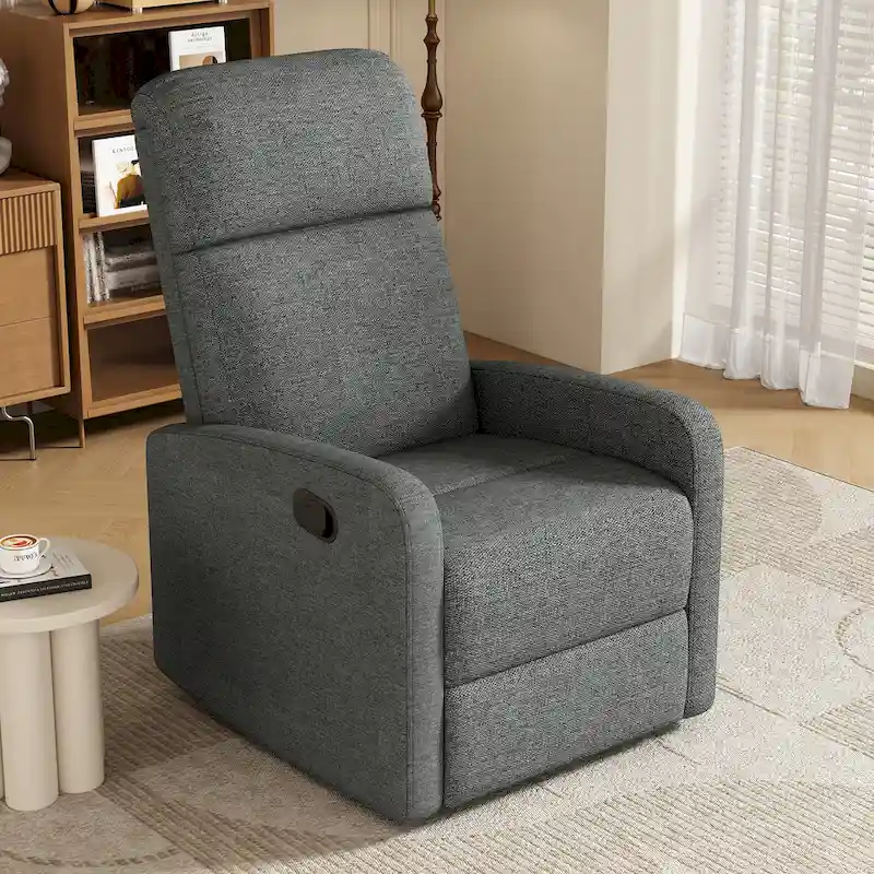 Modern Recliner Manual Recliner Home Theater Manual Recliner Chair with Adjustable Backrest for Living Room