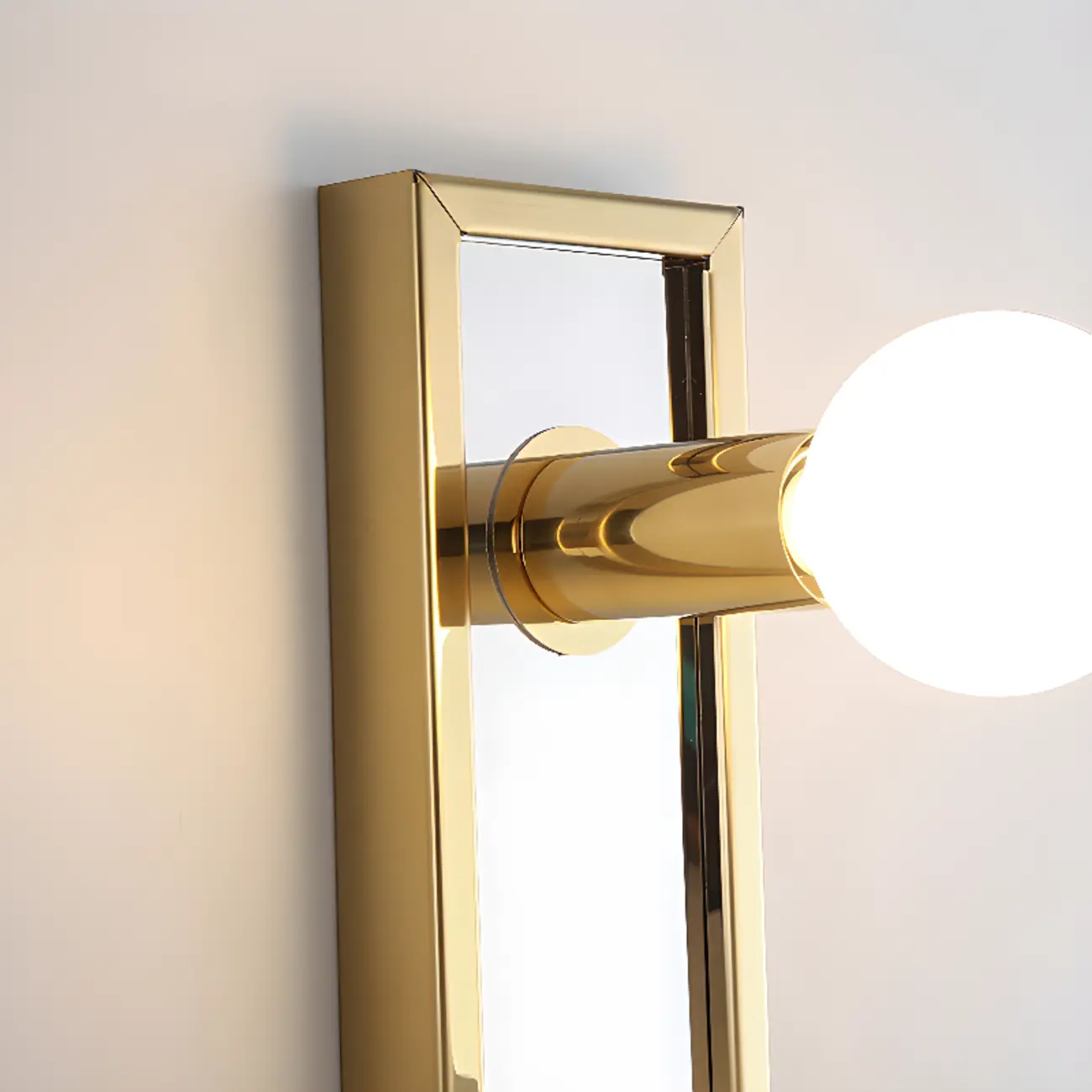 Gold Modern Steel Multi-Bulb Bathroom Light Fixture