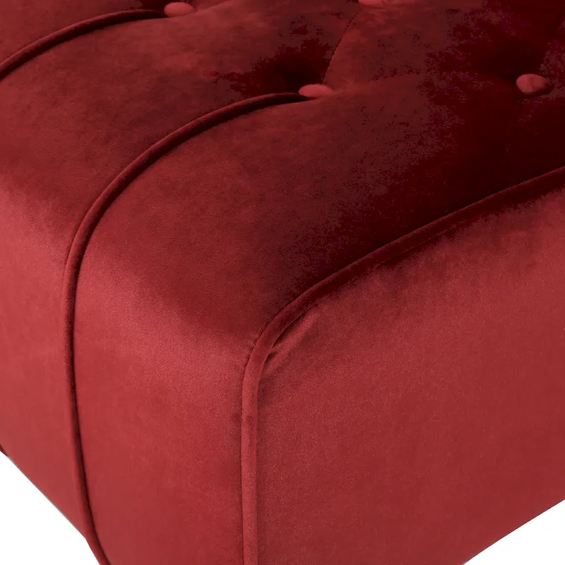 Rubie Modern Glam Tufted Velvet Chaise Lounge by Christopher Knight Home