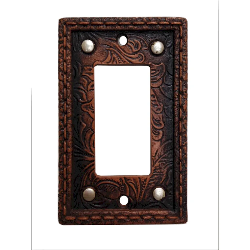 HiEnd Accents Tooled Resin Switchplate W/Stud