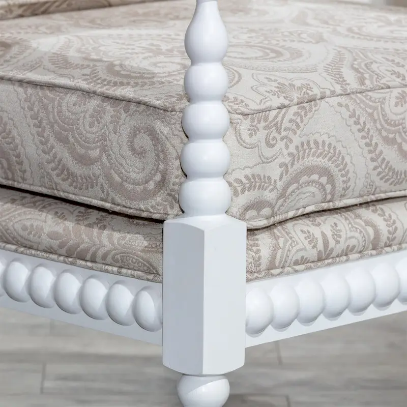 Spindle Fabric Arm Chair