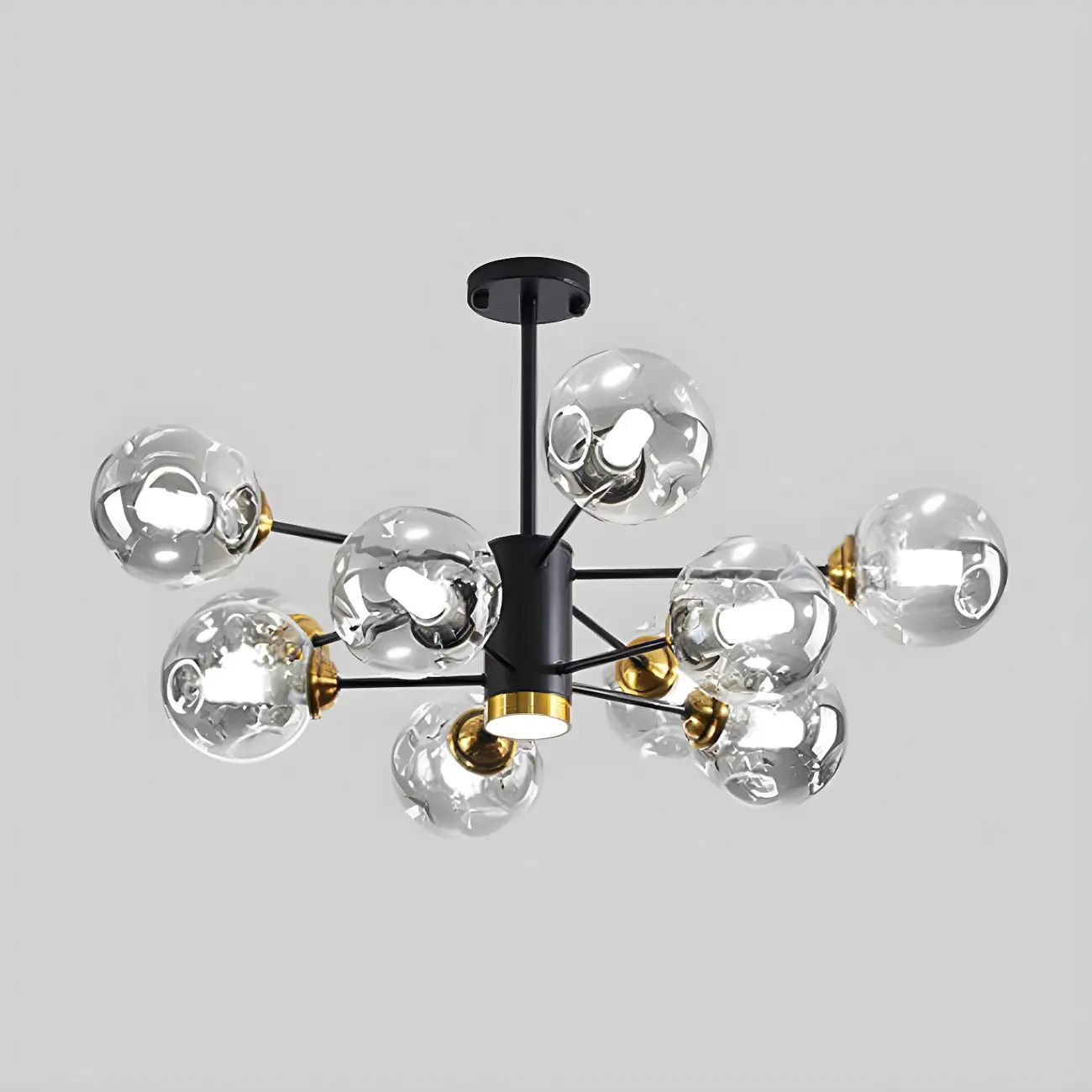 Modern LED Glass Crystal Sputnik Chandelier