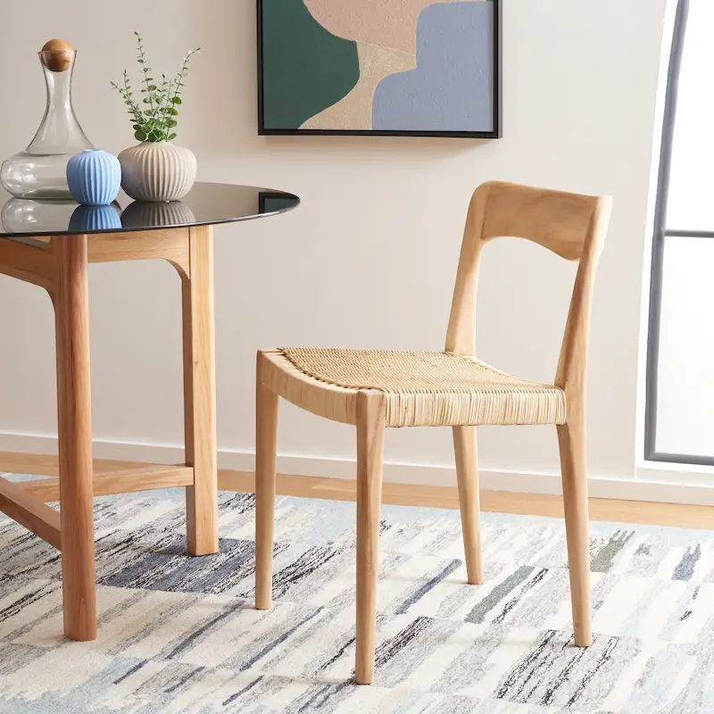 SAFAVIEH Betsey Wicker 31 Dining Chair - 21 W x 18 D x 31 H - 20Wx18Dx31H