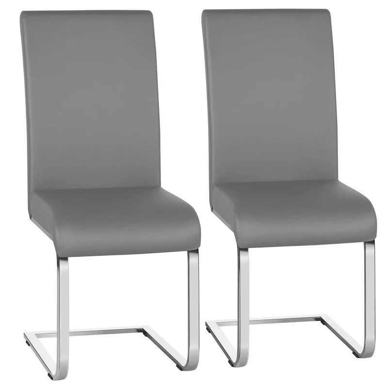 Yaheetech 2pcs Dining Chairs High Back Padded Chairs for Home